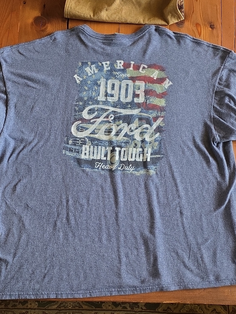 Men's Ford Patriotic T-shirt 3XL Blue 50/50 Cotton/Poly
